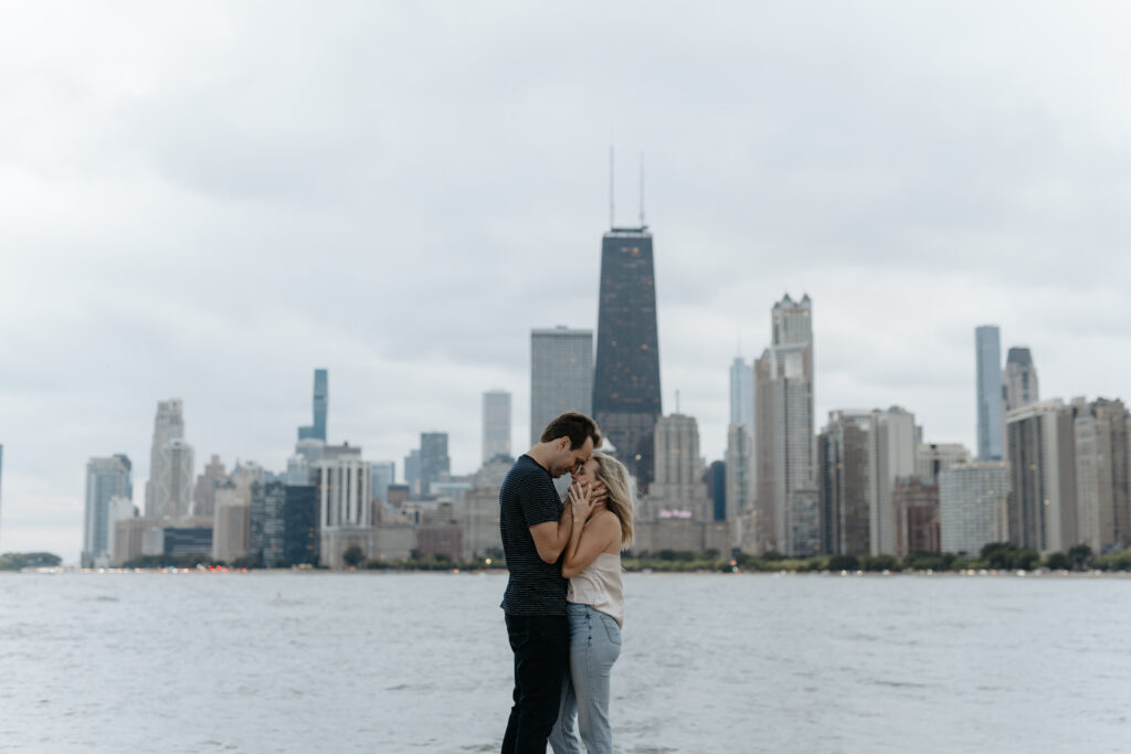 Chicago documentary-style engagement photoshoot session