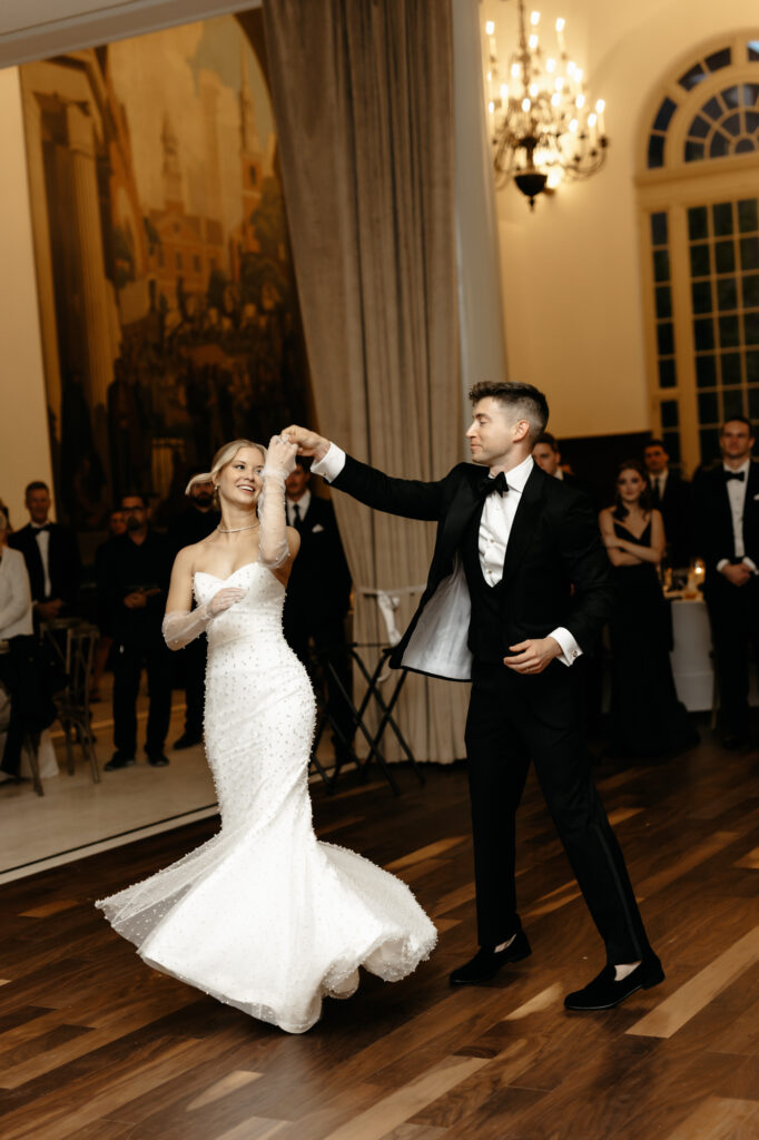 Overcoming first dance stage fright.
